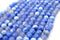 Blue Fire Agate Gemstone Beads, 8mm, Faceted